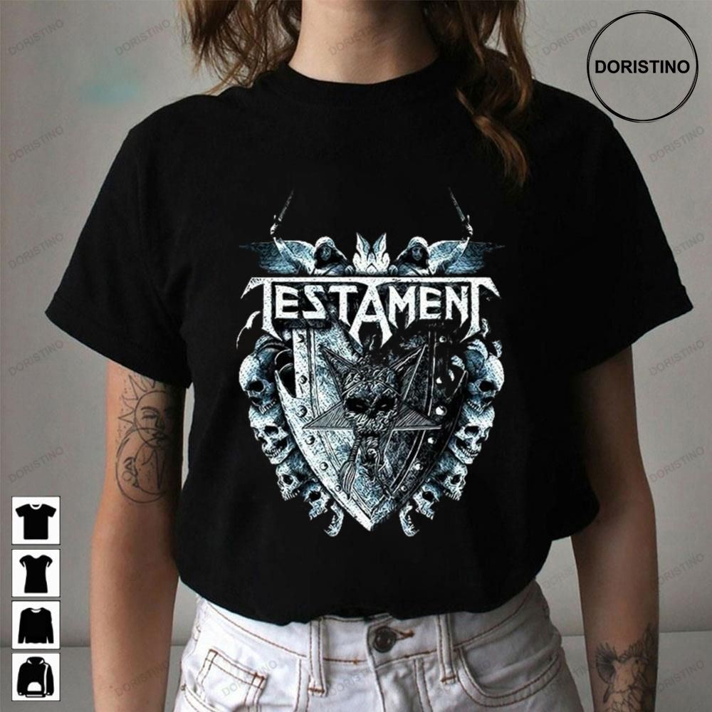 Testament Band Thrash Metal The Shield Awesome Shirts